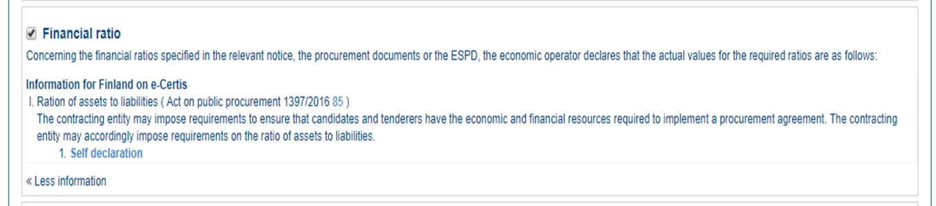 Financial ratio