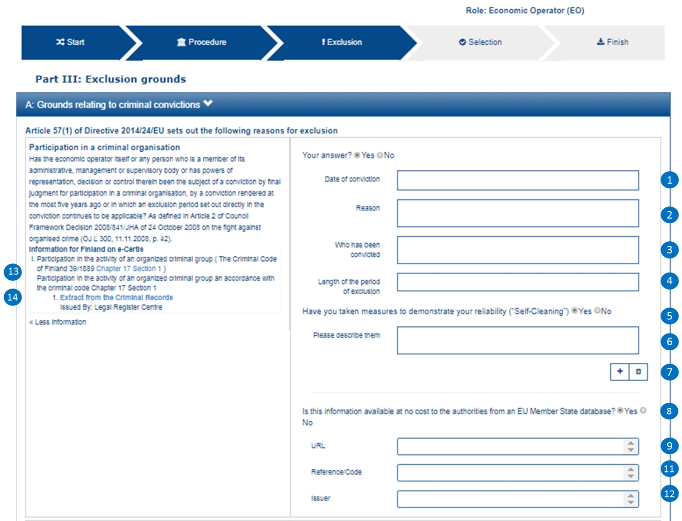 Conviction EO mock-up