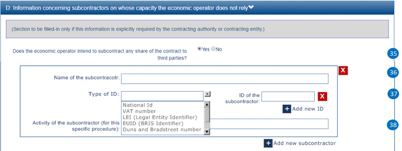 EO Roles-entities not relied on