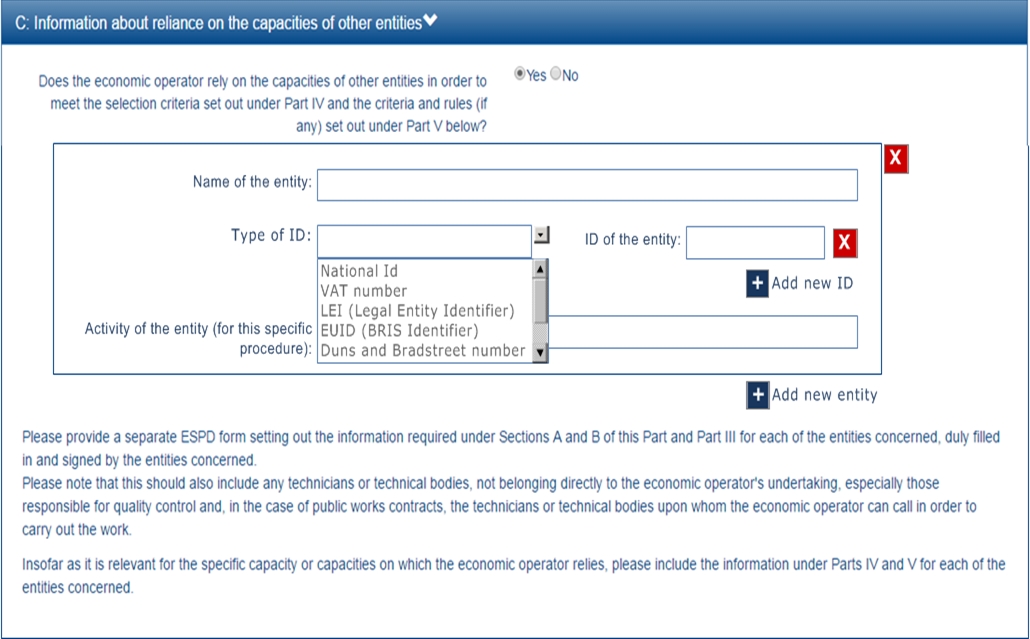EO Roles-entities relied on